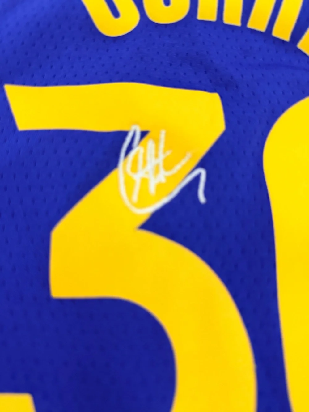 Nike Golden State Warriors Blue and Yellow Kids Jersey